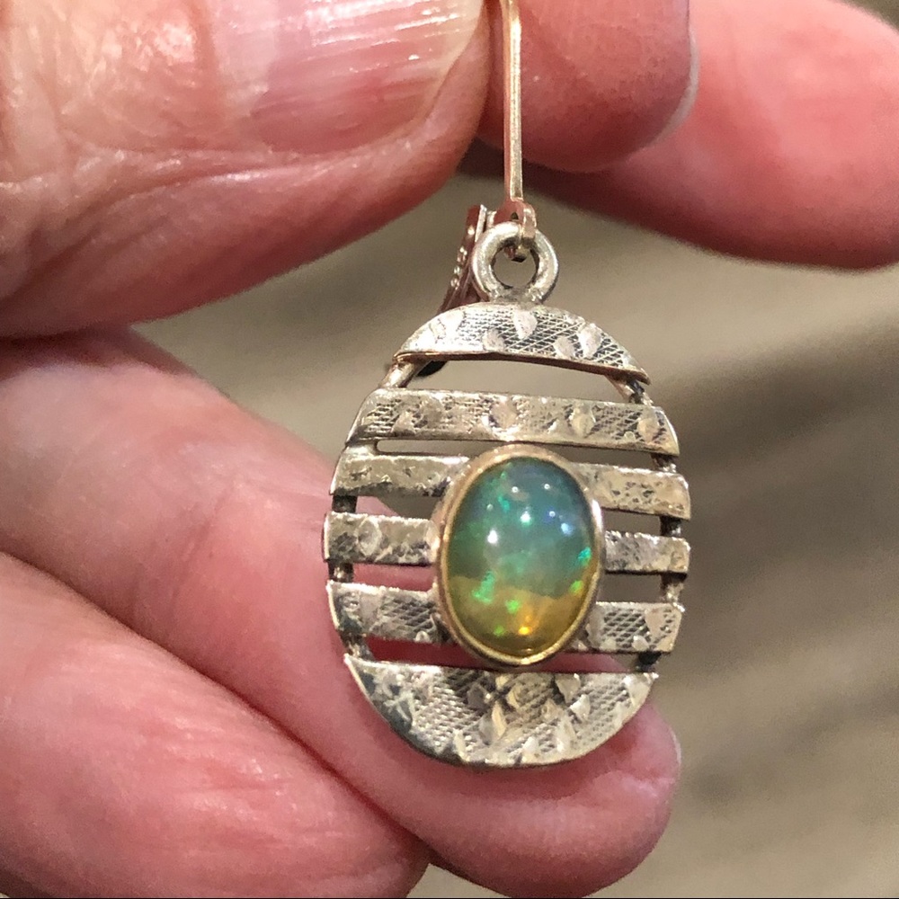 Opal earrings